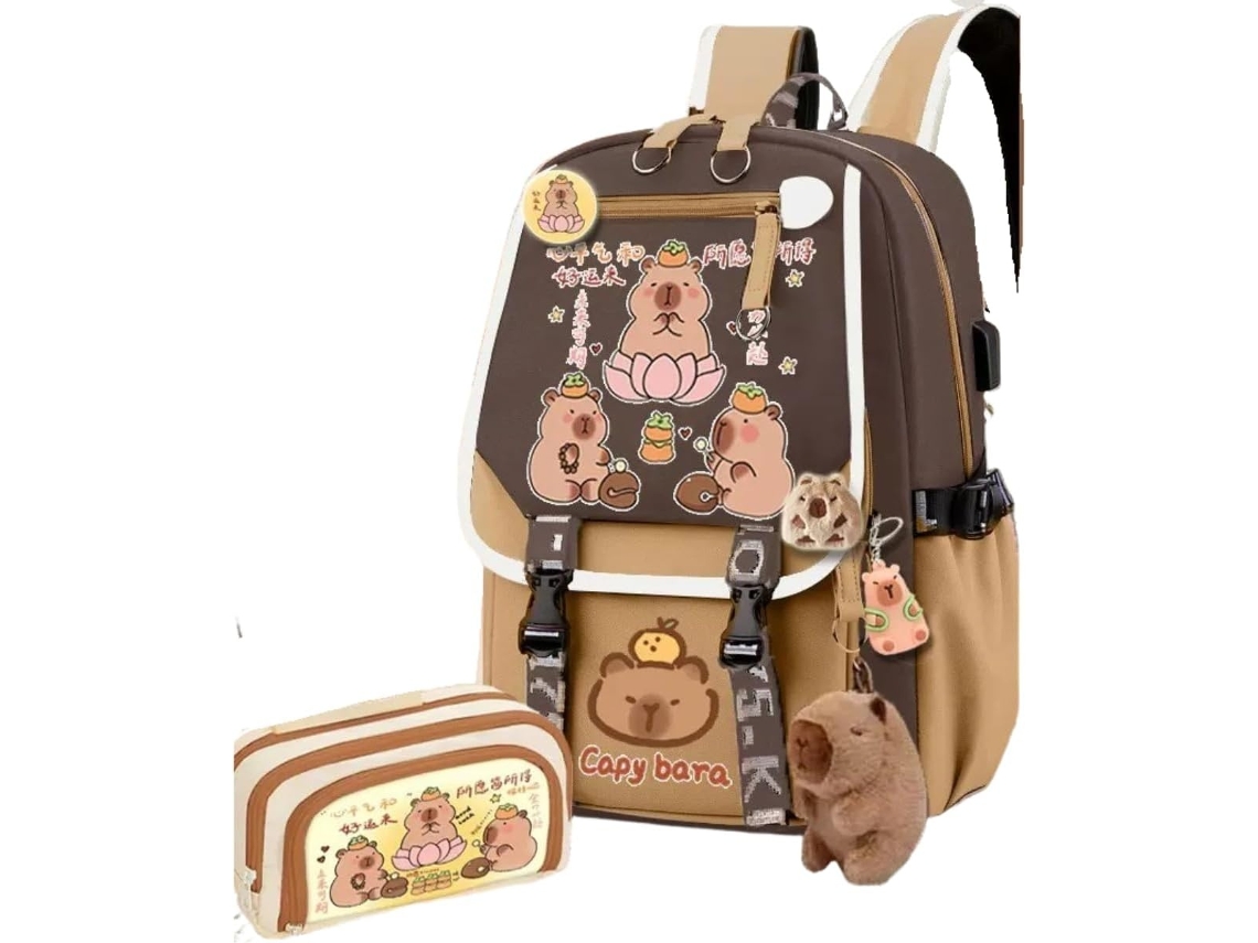 Conjunto De Mochila Escolar Infantil, Com Estojo Elysve