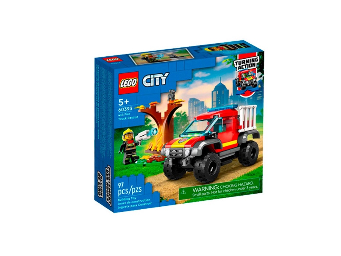 LEGO City: Caminhão de Resgate de Incêndio 4x4 (Idade mínima recomendada: 5 anos - 97 peças)