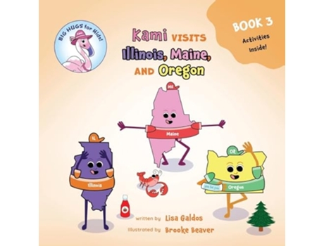Livro Kami visits Illinois, Maine, and Oregon de Lisa Galdos (Inglês)