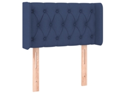 Headboard, Headboards Vidaxl Azul Tecido (83 X 16 X 78/88 Cm)