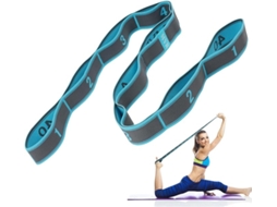 Cinturão Yoga 9 Anéis Altamente Extensível para Alongamento Pilates Dança Ginástica ZYBLSSBB