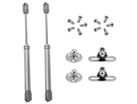 247mm Distância entre centros 8Kg (80N) Par de pistões de gás - Pistão de abertura para baixo - Braço de mola para baixo Portas de móveis
