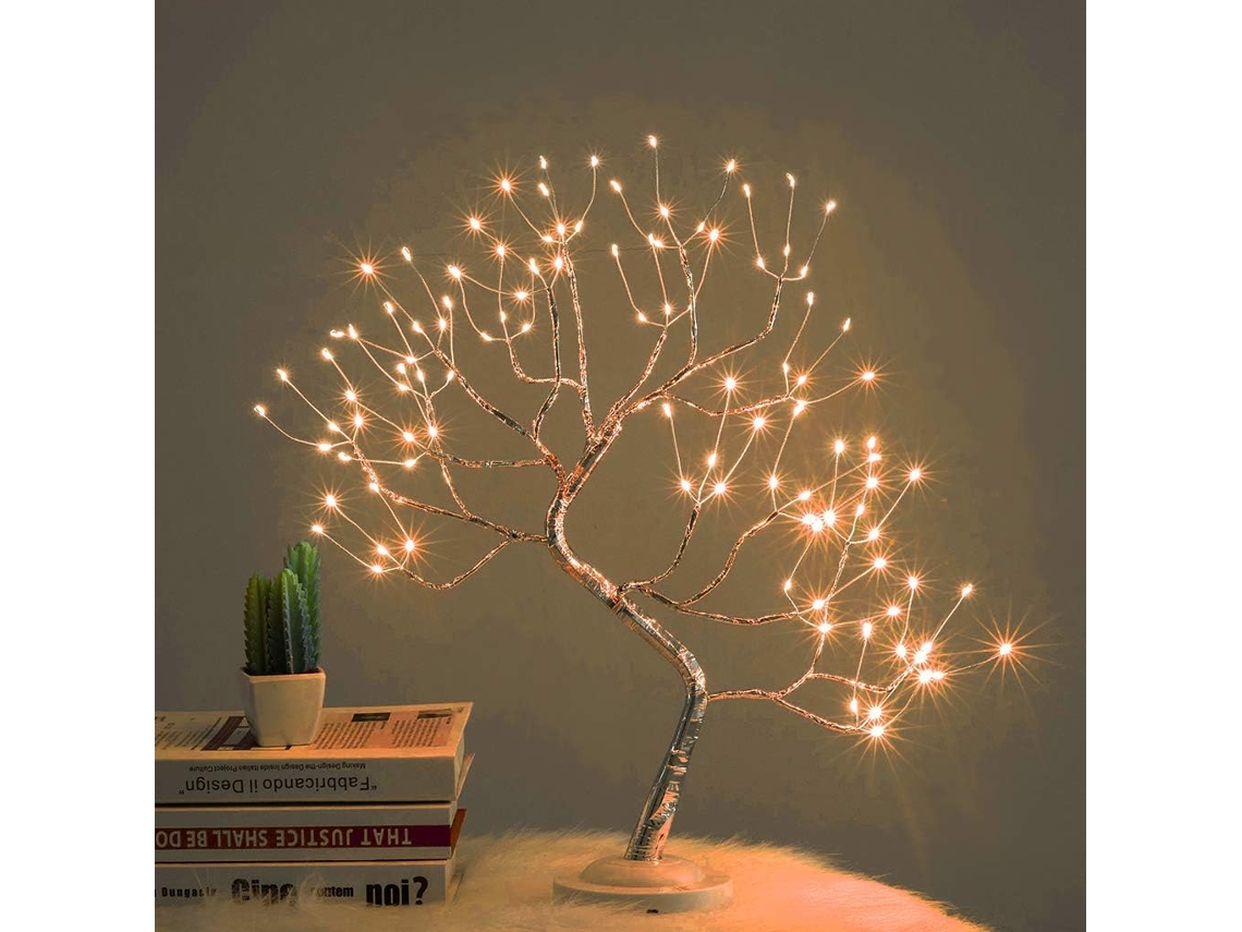 Lâmpada Bonsai Led 20'' Decoração Natal Luz Usb/Bateria para Casa e Festa NEVEANCE
