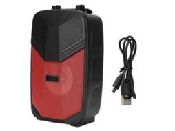 Caixa de Som Karaokê Portátil LAXISCREED 4 Polegadas Bluetooth com Luzes Led para Exterior
