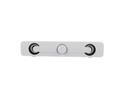 Aetheria alto falante Profissional para Notebook e Desktop com Conector 3.5mm, Bass, Branco
