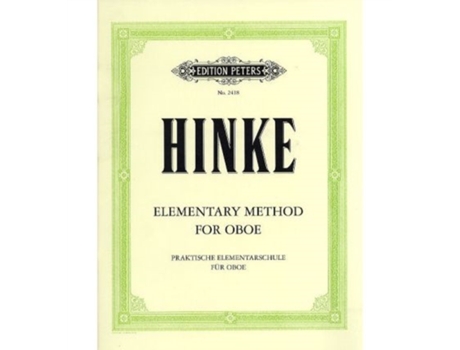 Livro ELEMENTARY METHOD FOR OBOE de HINKE (Inglês)