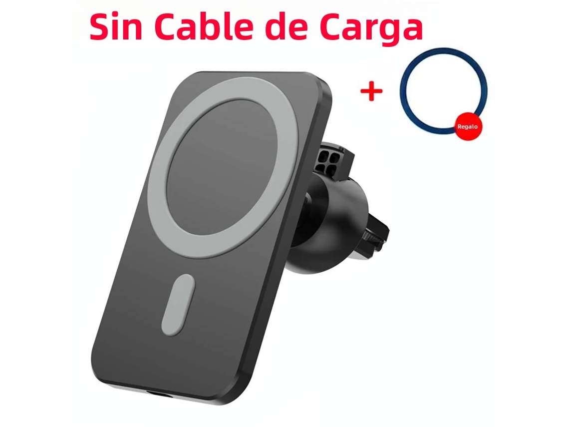Carregador Magnético Sem Fio Para Carro De 30 W (preto, Sem Usb-c) Com Suporte Para Ventilador.