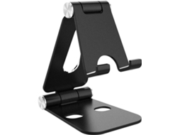 Suporte para celular dobrável de alumínio, ajustável, compatível com iPhone