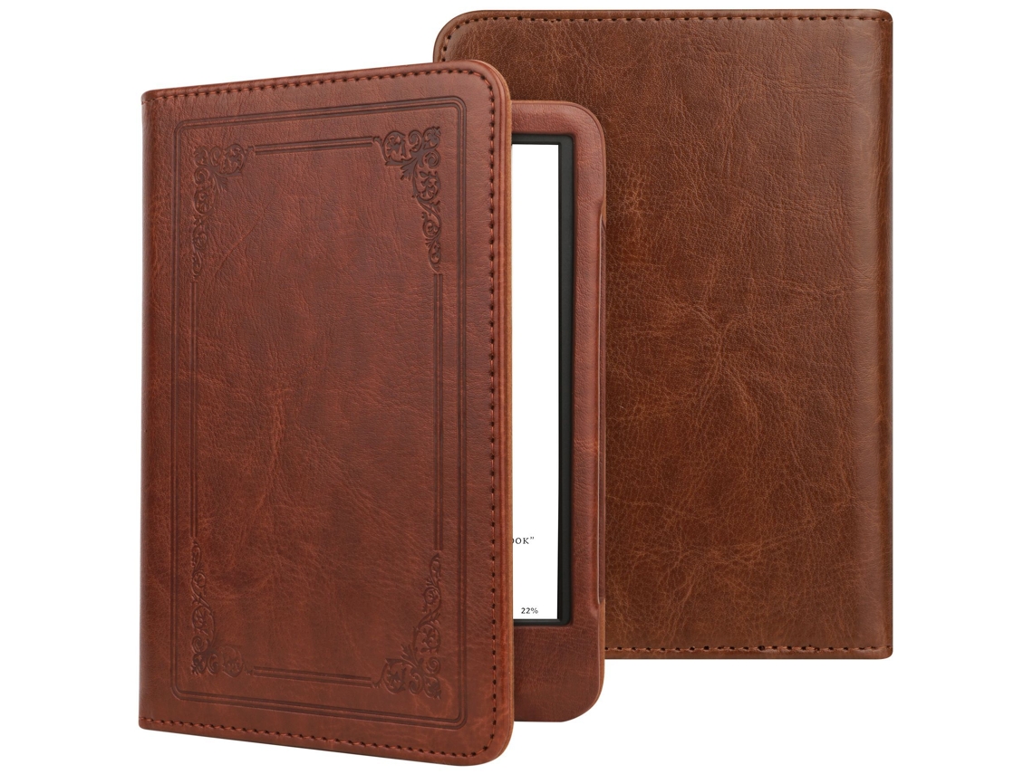 Capa Panoona Para Kindle Paperwhite 7 Polegadas 2024 Com Íman Forte Marrom