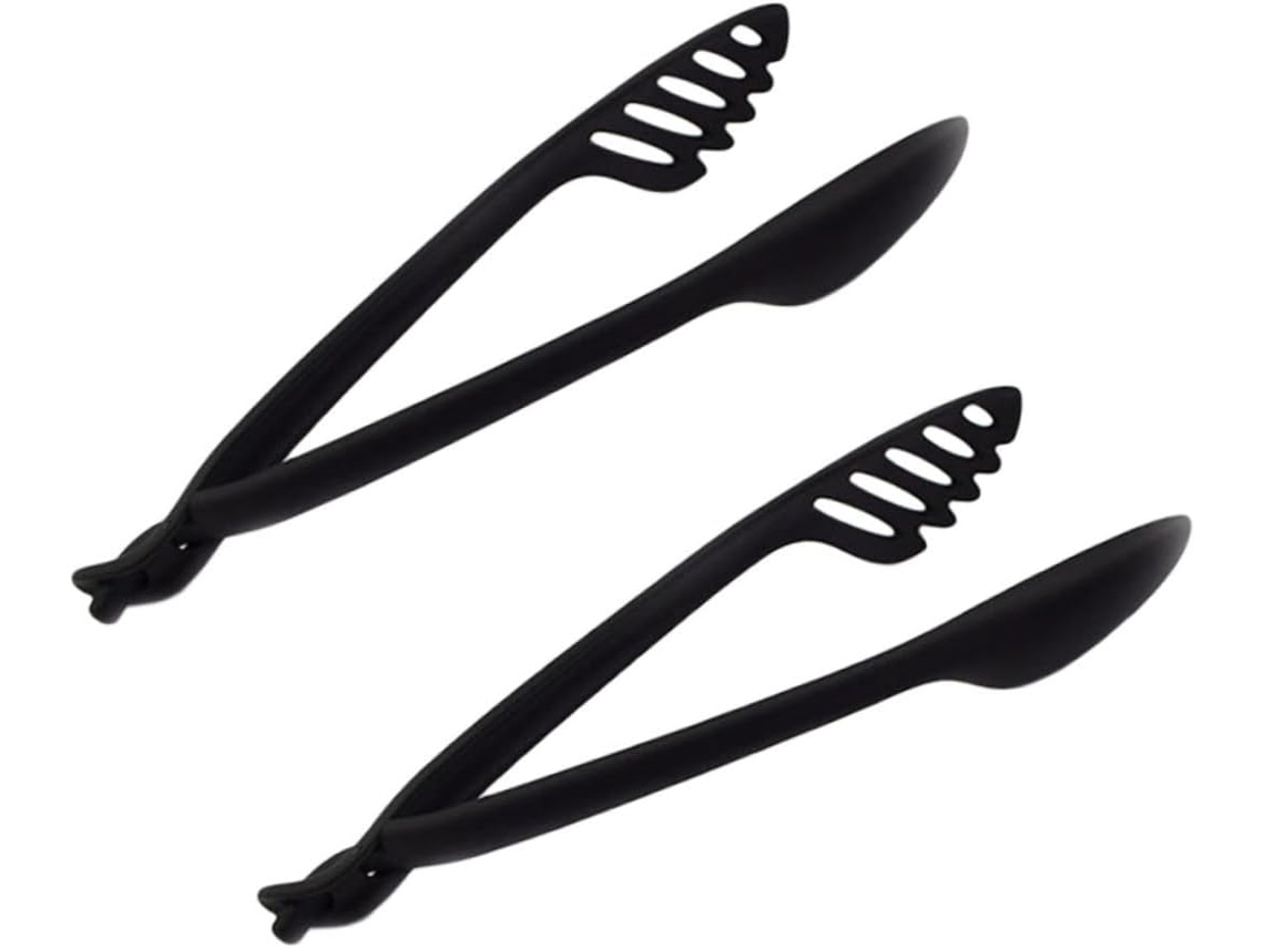 Conjunto De 2 Pinças Para Alimentos, Ideais Para Churrasco, Cozinha E Preparo De Alimentos Feitas Em Nylon Resistente Ao