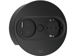 Twist 2 1xcee7/3 1xusb A/c 22w 2.0m Aeh Ral9010 30ge redondo Bachmann (946.204)