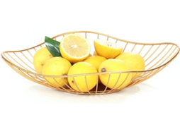 VYLARA Cesta De Frutas De Arame Metálico, Design Moderno E Elegante Para Sua Cozinha E Casa, Suporte Criativo E Elegante Que Valoriza Qualquer Espaço Com Sua