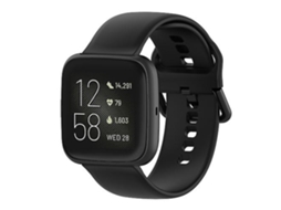 Pulseira De Relógio Lurelia Em Silicone Com Fivela Colorida De 23 Mm Fitbit Versa 2 / Versa / Versa Lite / Blaze Preta