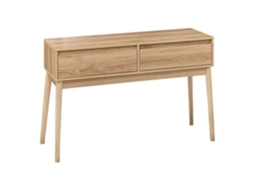 Simply Smart Consola de Madeira Liam com 2 Gavetas Castanho FIVE