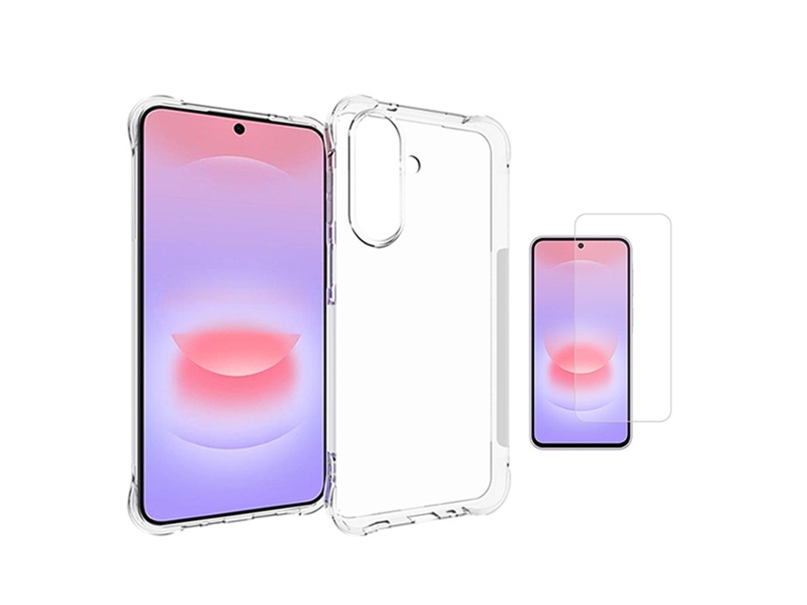 Kit Capa Superprotect Anti-shock Película De Vidro Clearglass Phonecare Para Samsung Galaxy A27 5g - Transparente