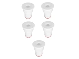 Conjunto De 5 Peças De Tampões De Ralo Anti-odor E Antirretorno Para Pias E Lavatórios.
