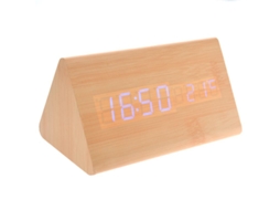Relógio de Madeira Led ALLINLESS