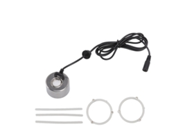 Gerador de névoa ultrassônico de aço inox para lagoa, tanque, vaso, decoração, 110-240V, plug UK