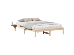 Estrutura da Cama Natural 140 X 200 Cm MAISON EXCLUSIVE