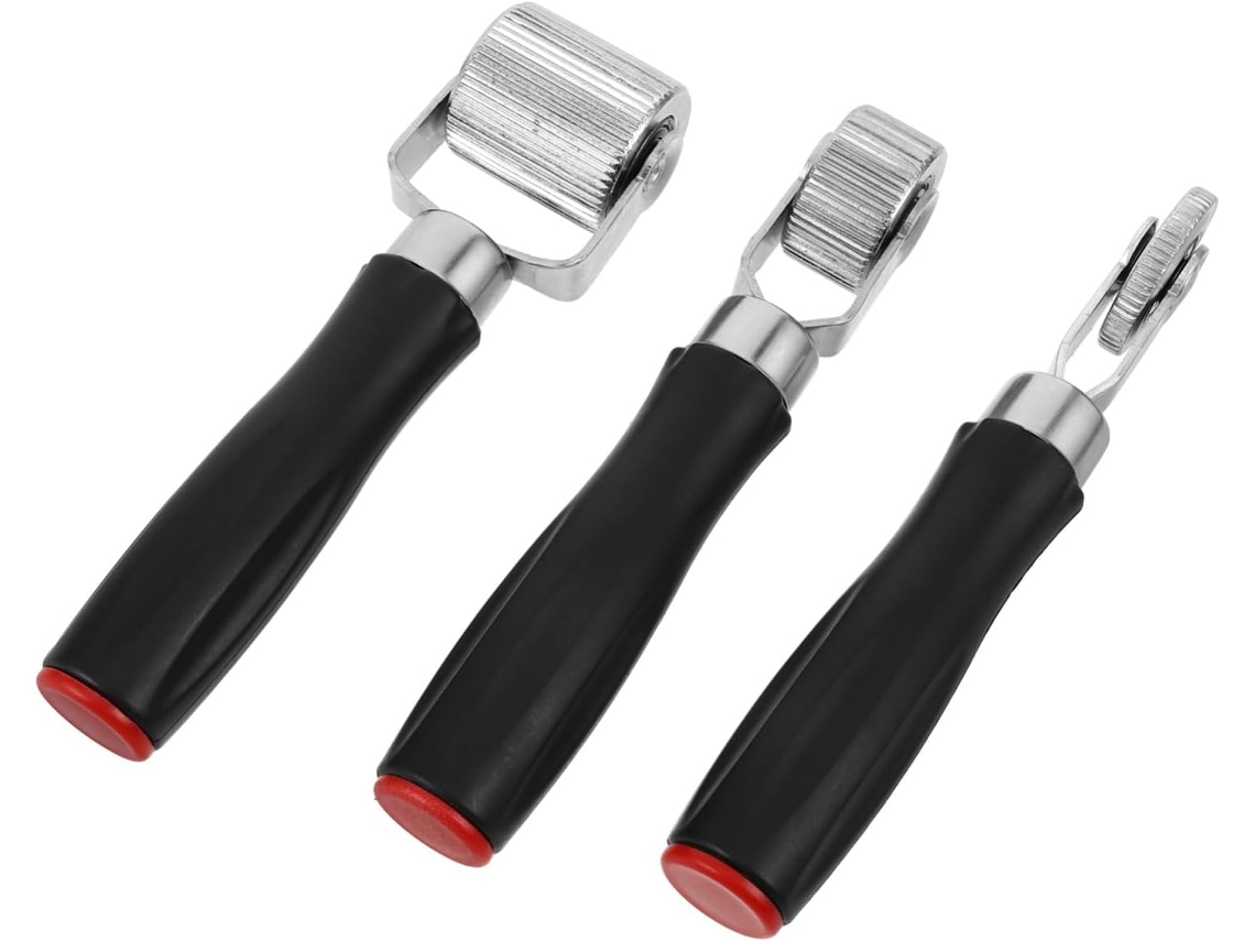 Kit De Reparo Pneus 3 Peças Com Rolo Plástico E Metal, Design