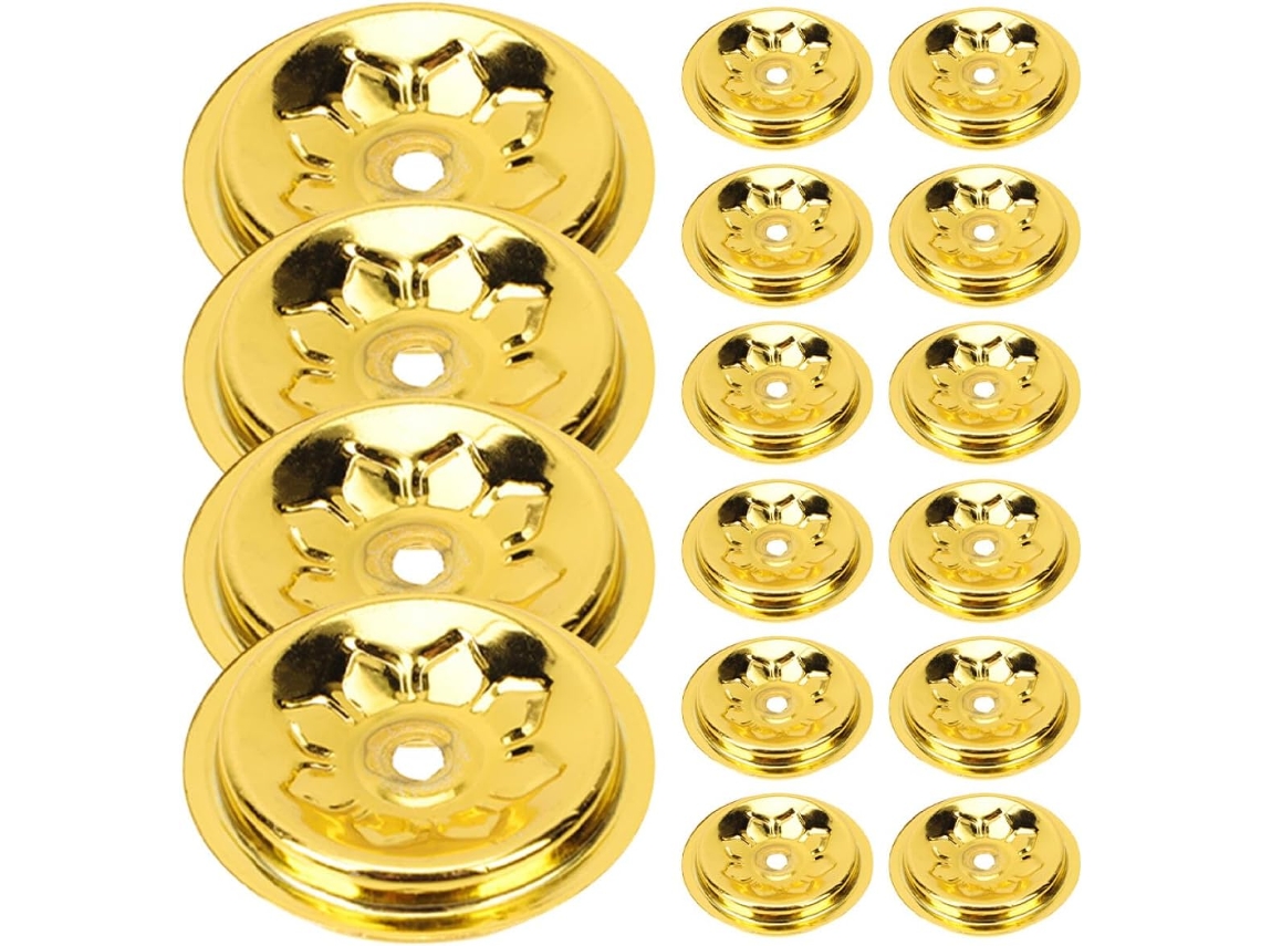 Kit de 16 Suportes Metálicos Flutuantes para Lamparinas a Óleo. Compactos e Fáceis de Limpar, Ideais para Decorar CHABERLU