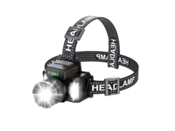 Farol Recarregável Led Para Adultos, Lanterna De Cabeça De Alto Lúmen Com Sensor De Movimento, Luzes De Cabeça Super Brilhantes Ajustáveis ​