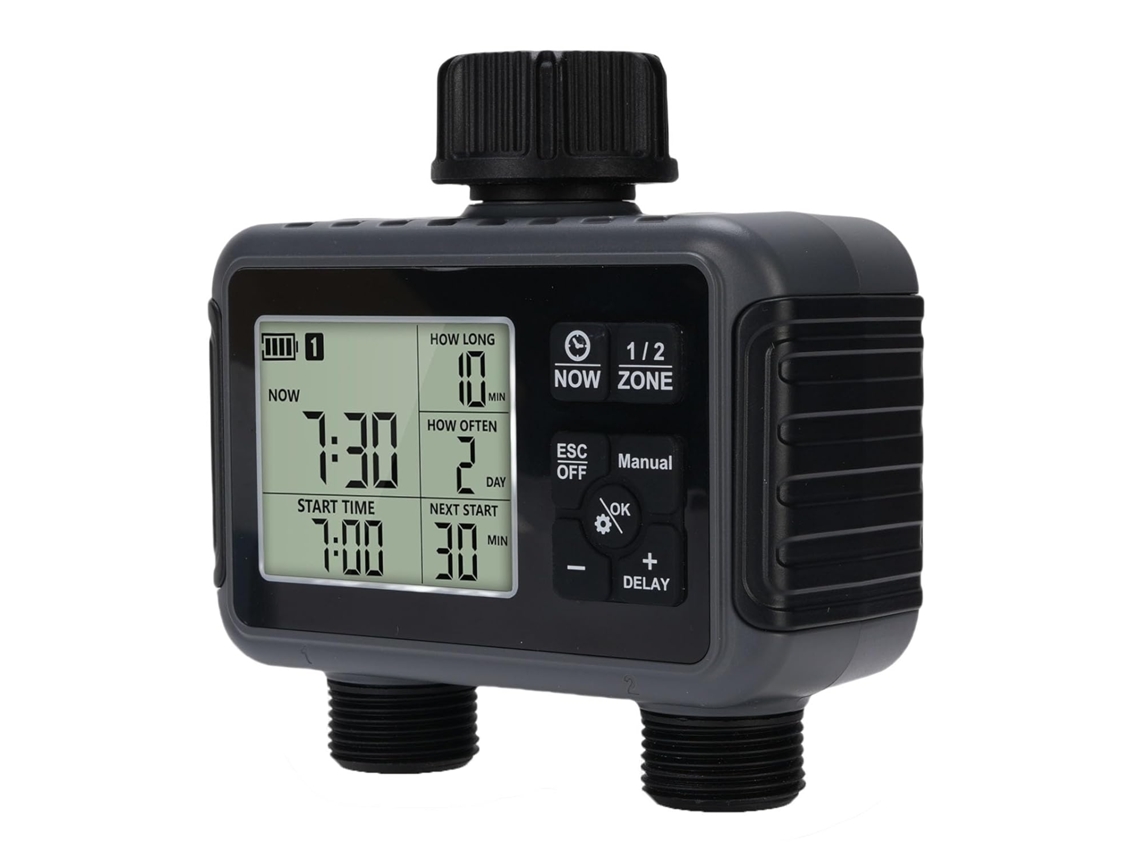 Saída Dupla Automática Programável Para Mangueira Com Tela Lcd, 3 Modos, Ipx5