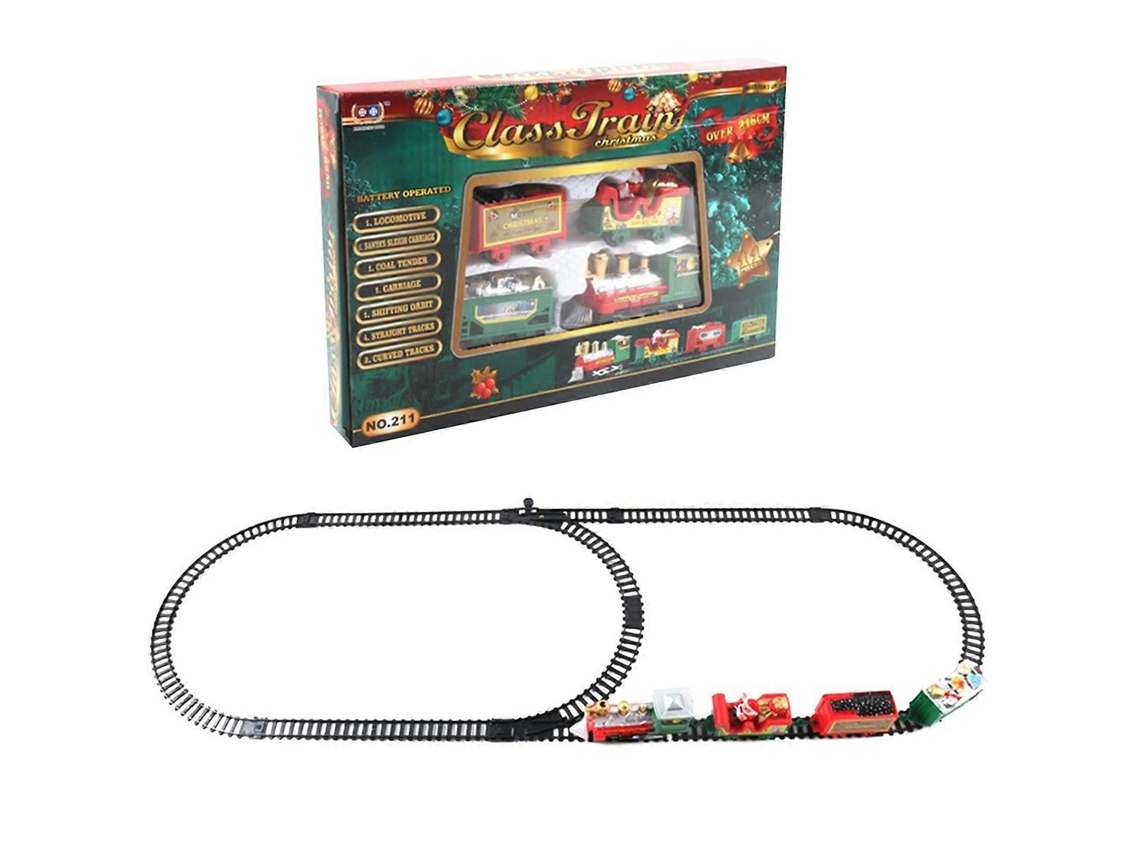Comboio Elétrico Com Pistas E 4 Carrinhos