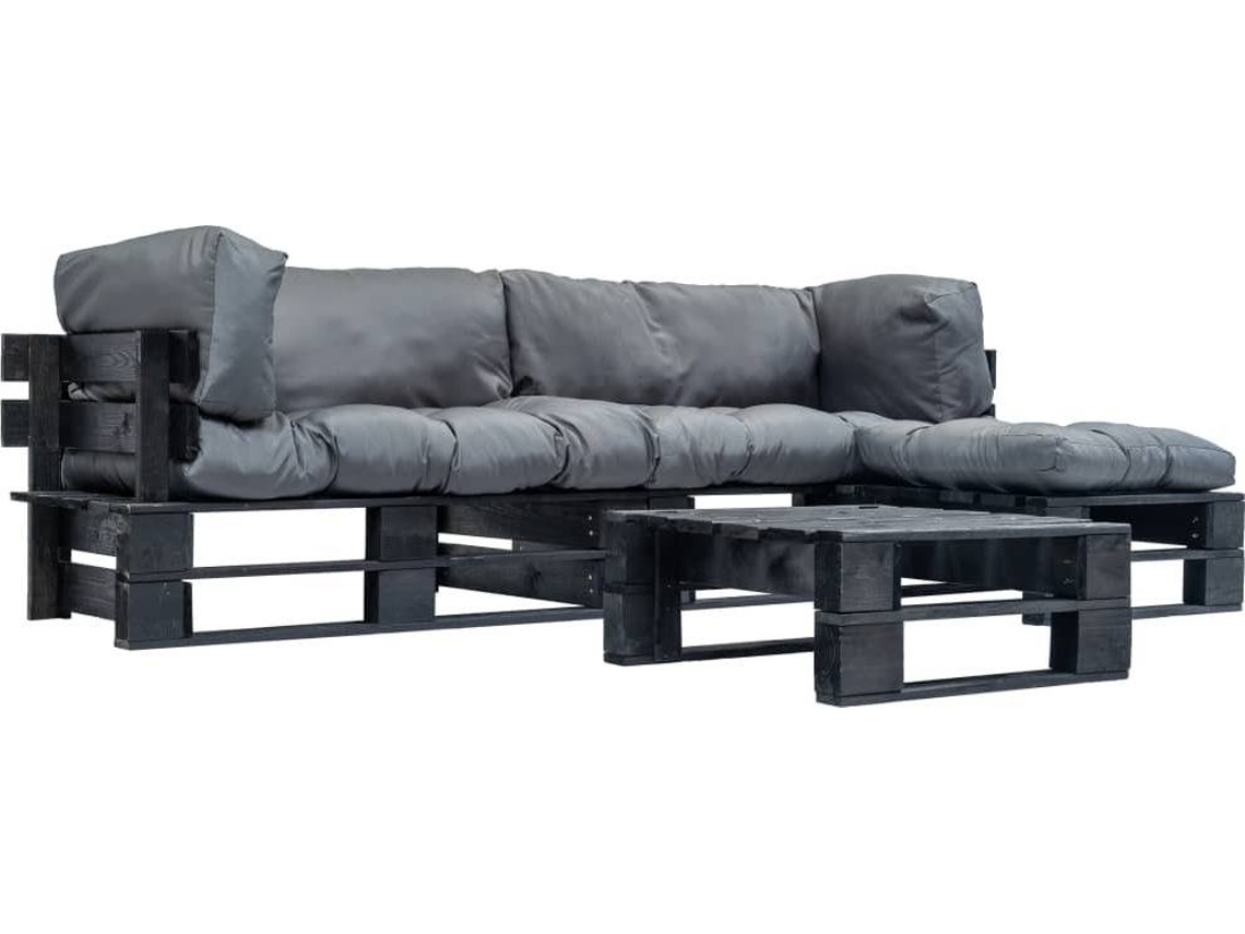 Pallet Sofa Set, Pallet Sofa Sets Vidaxl Cinzeto Madeira De Pinho Impregnada (n/a)