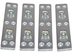 Dobradiça De Cama, Conjunto De 4 Peças, Em Ferro Prateado, Para Conectar Estruturas De Cama