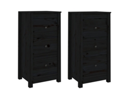 Sideboard, Sideboards Vidaxl Preto Madeira De Pinho (n/a)