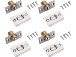 Kit de 4 Fechos Esféricos Internos para Portas, Ajustáveis, com Fechamento Magnético, Acessórios para Portas de CHABERLU