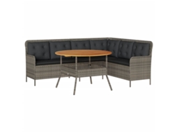 Garden Sofa Set, Garden Sofa Sets Vidaxl Cinzeto Rattan / Vime (n/a)