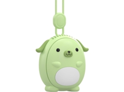 Ventilador de Pescoço MDUG, recarregável USB, 3 velocidades, compacto (verde)