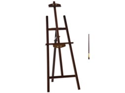 Cavalete de Madeira para Pintura com Ângulo Ajustável de 75° Suporte de Tripé e Pincel para Telas 51,5x71,5x134,5 Cm Café Ge