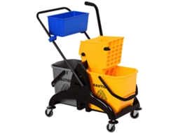 Carrinho Limpeza Espremedor Lateral 26l Cesto Amarelo
