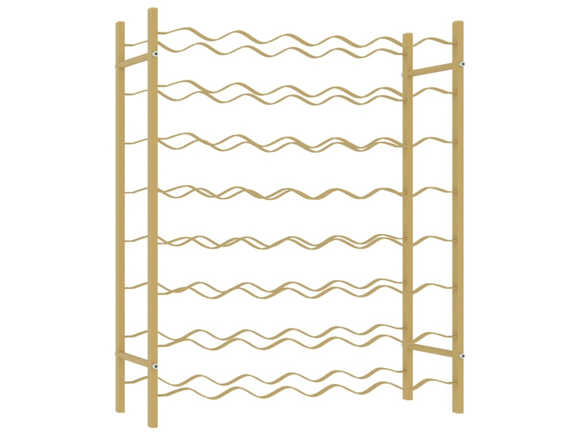 Garrafeira VIDAXL Ouro Metal (65x30x80 cm)