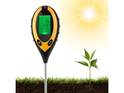 Einfeben testador de solo, luz de temperatura de umidade de ph 4 em 1 medidor de ph de umidade do solo testador eletrônico de terra para jardim