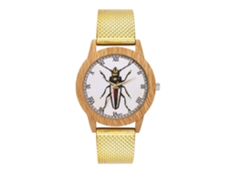 Relojes De Moda Unisex Para Hombre Y Mujer Quartz Pulsera Oro