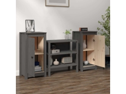 Sideboard, Sideboards Vidaxl Cinzeto Madeira De Pinho (n/a)