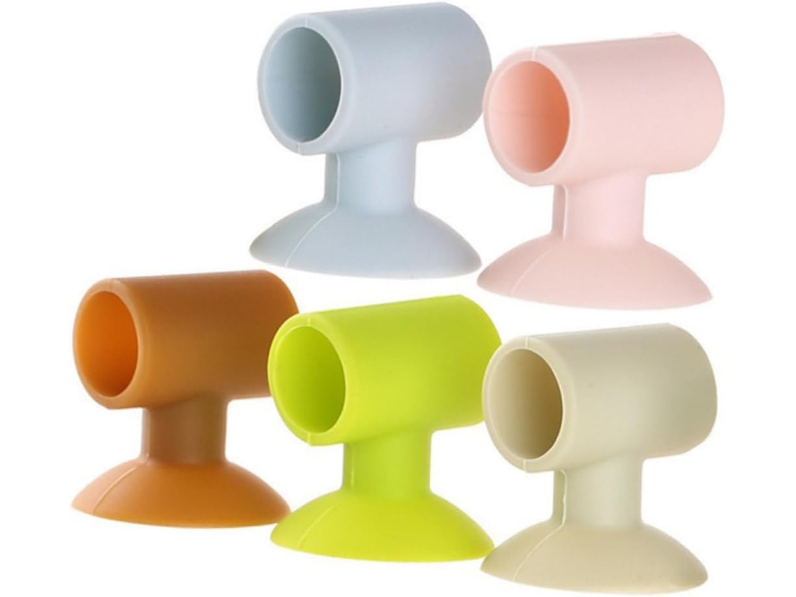 Conjunto De 10 Batentes Porta Com Ventosa Silicone,proteção Contra Colisões,silenciosos E...