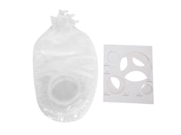 KOFIHETY Bolsa Descartável De Ostomia Urinária E De Colostomia Em Duas Peças Com Cartão Medidor