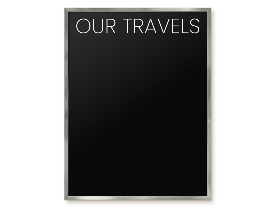 Magnetic Glass Board Our Travels For The Hall Espelharte (60x80 Cm)