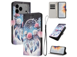 Capa De Couro Para Celular Com Estampa De Desenho Colorido Para Iphone 17 Pro Max