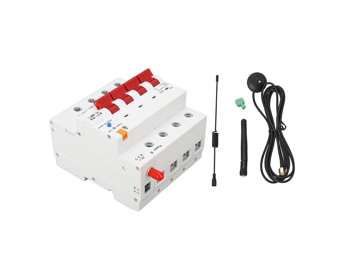 Veloriskku-interruptor De Circuito Wifi De 4 Polos Com Proteção Contra Vazamentos, Controle Remoto E Medição De Eletricidade 63a Ac400v