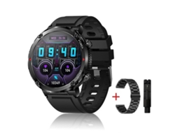 Smartwatch Militar Chamada Bluetooth Com 600 Mah Preto