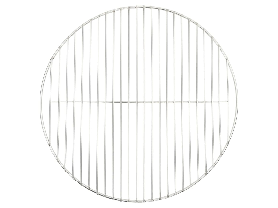 Vidaxl Grelha Para Churrasco Redonda Ø47 Cm Aço Inoxidável 304
