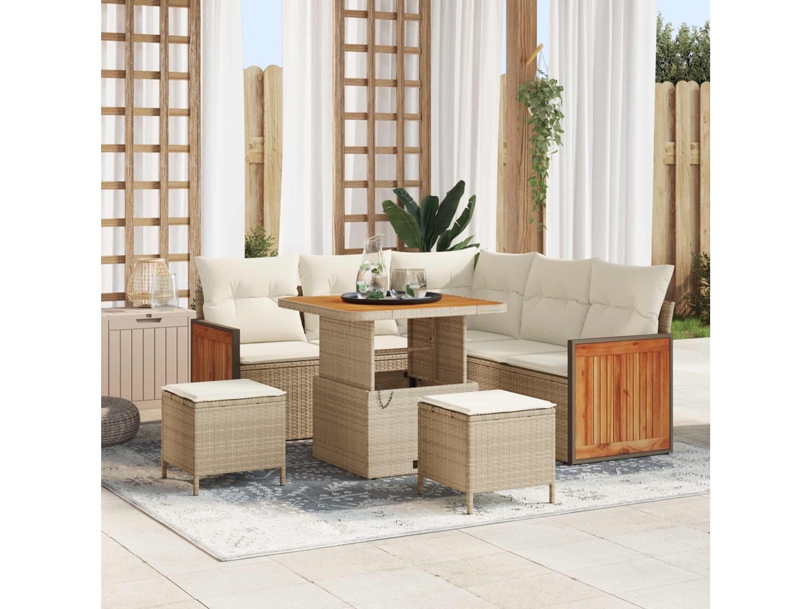 Vidaxl Conjunto De Sofá De Jardim 8 Unid. 8-número De Lugares