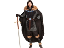 Fato de príncipe medieval escuro para homem