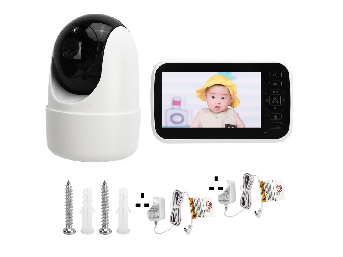 Monitor De Bebê Laxiscreed Com Tela De 5 Polegadas, Bateria Integrada E Certificação Ce